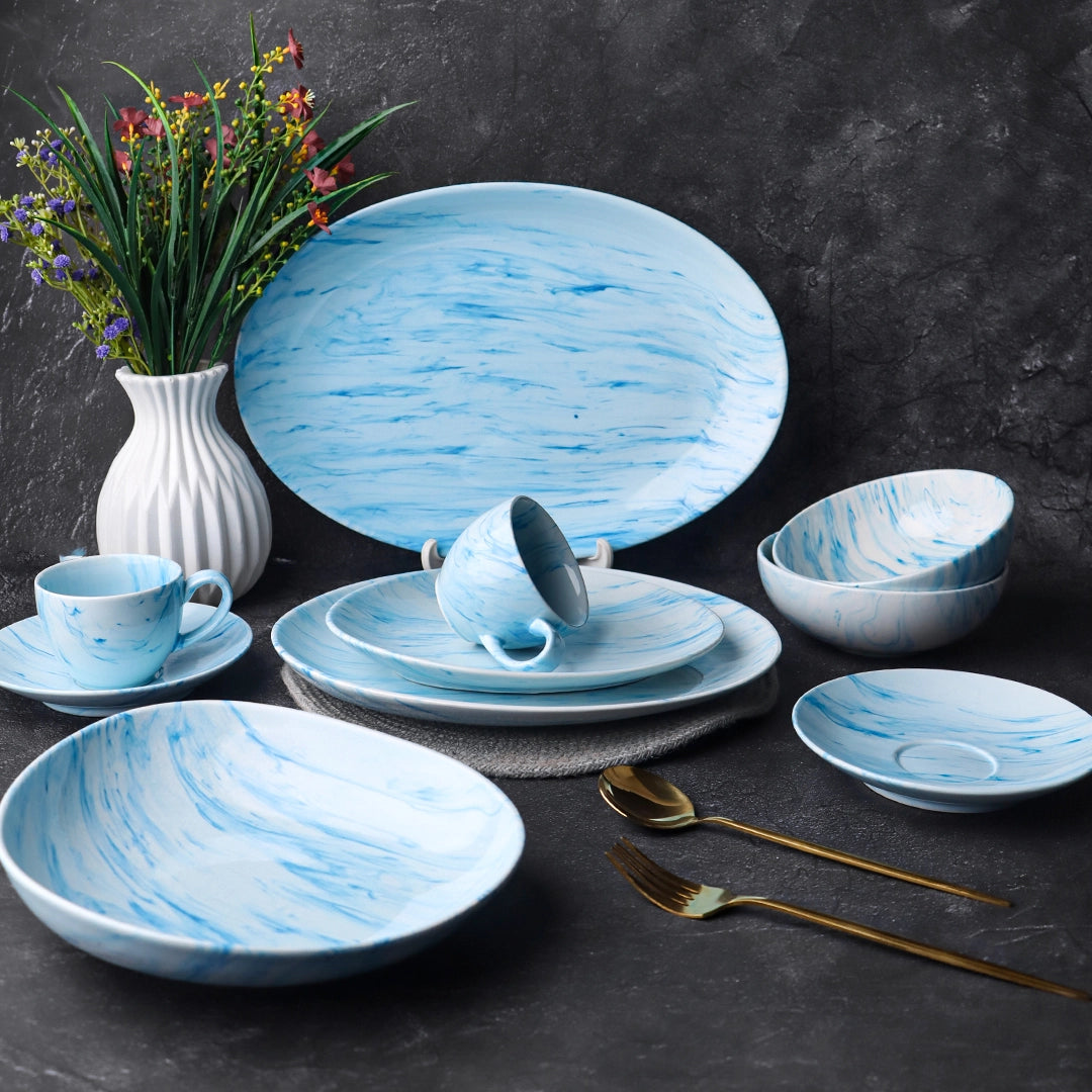 The Blue Breeze - 32 Pcs Dinner Set