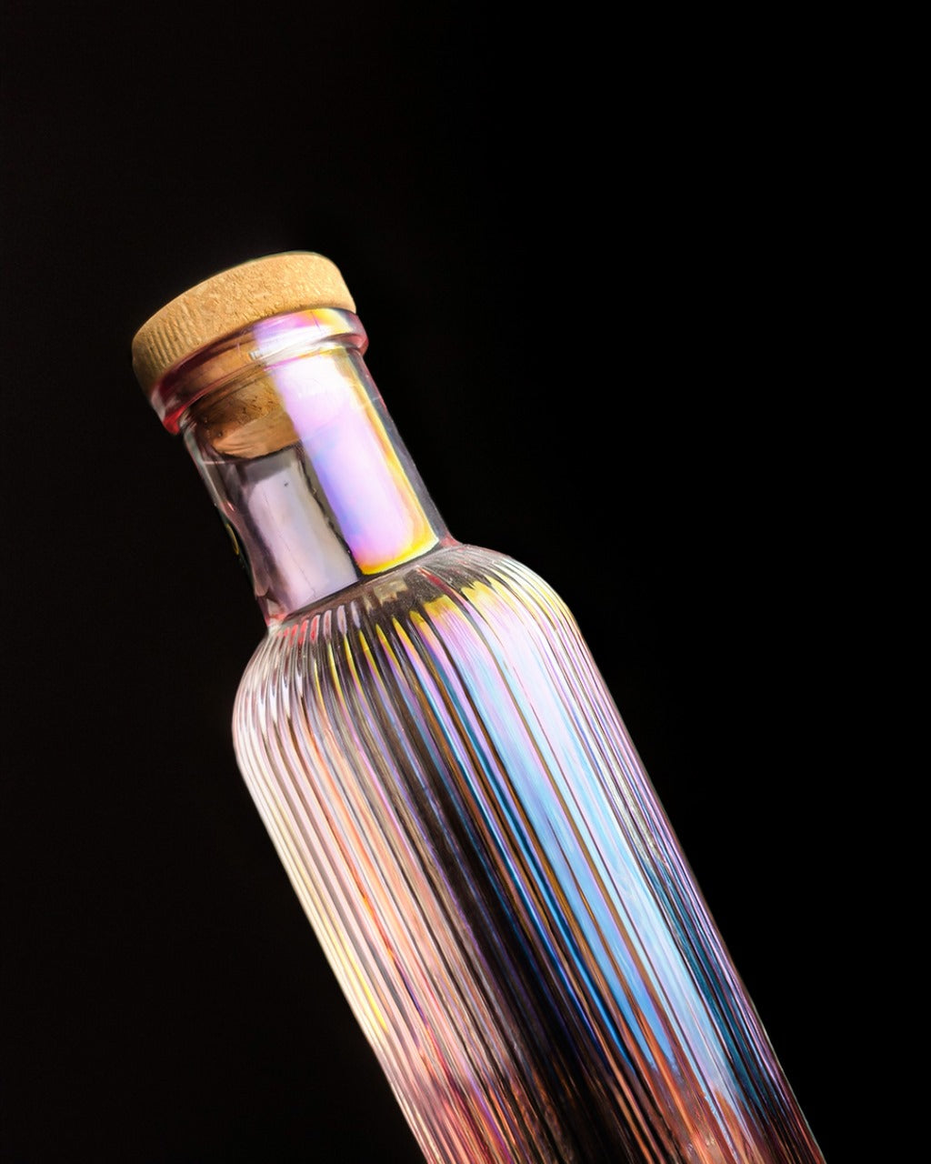 Colorful Glass Water Bottle - 1 Litre (Brown)