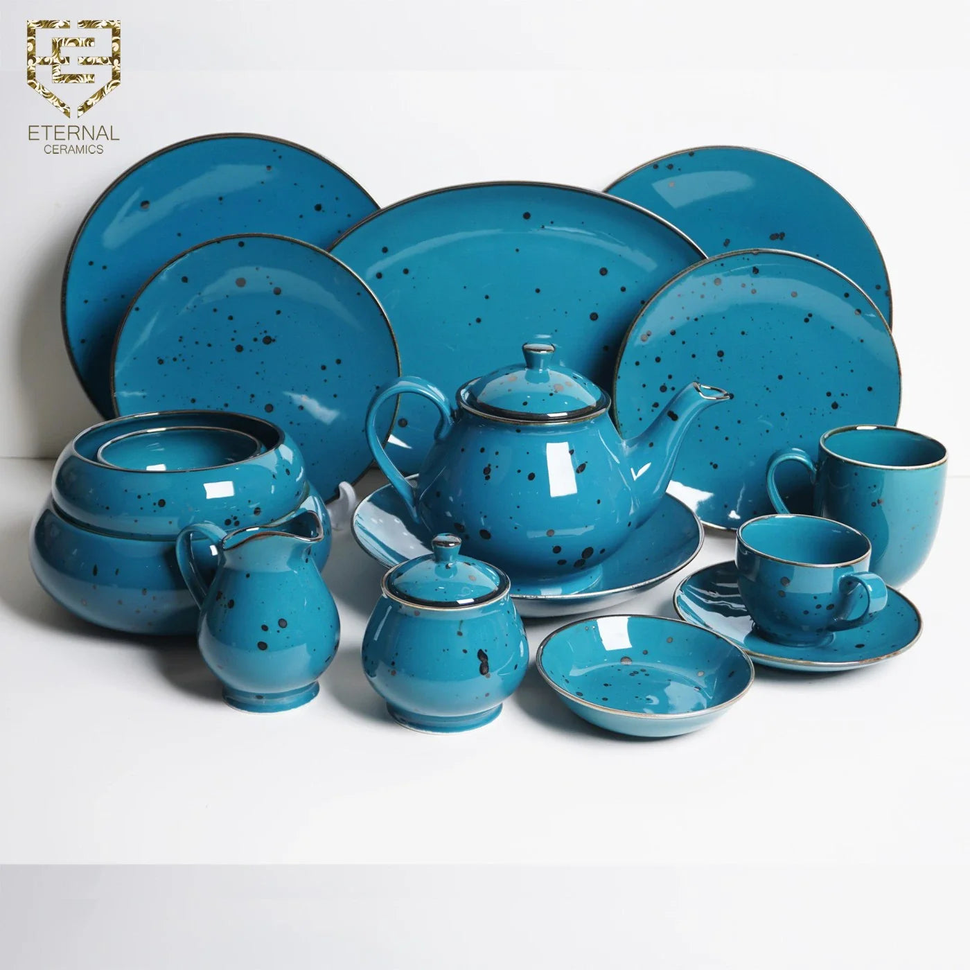 Sigma Blue 32 Pieces Dinner Set - Sigma Series