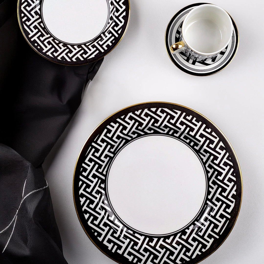 Ornate Black - 26 Pcs Dinner Set