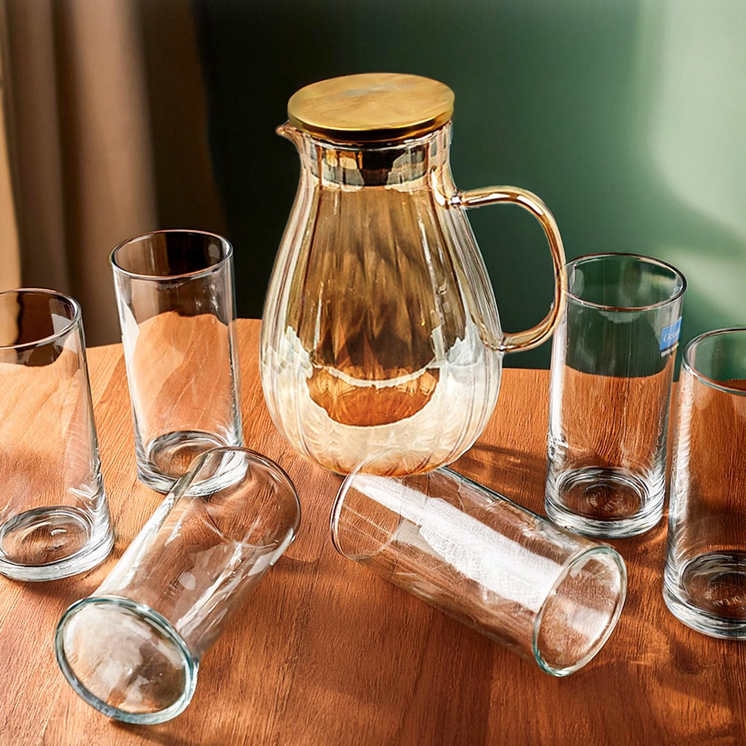 6 Pieces Glass Set & 1.8 Litre Jug Combo - Ramadan Offer