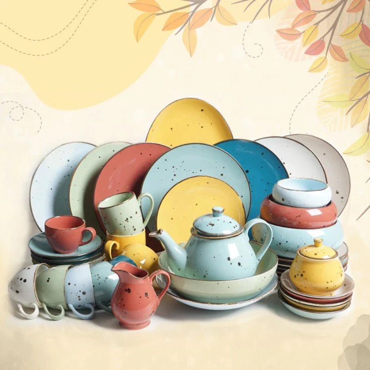 Exclusive Multicolor Dinner Set - Sigma Series