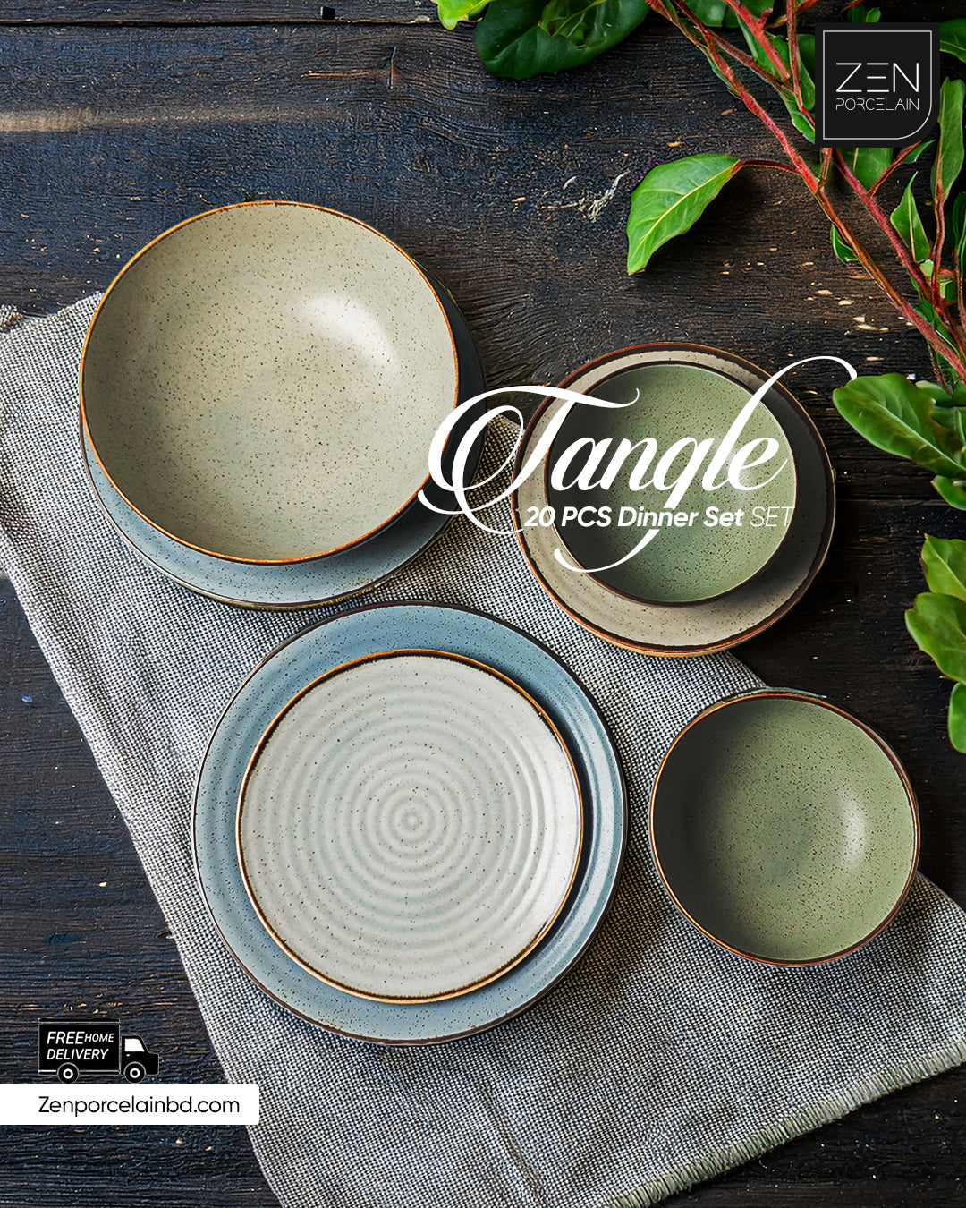 Tangle - 20 Pieces Dinner Set