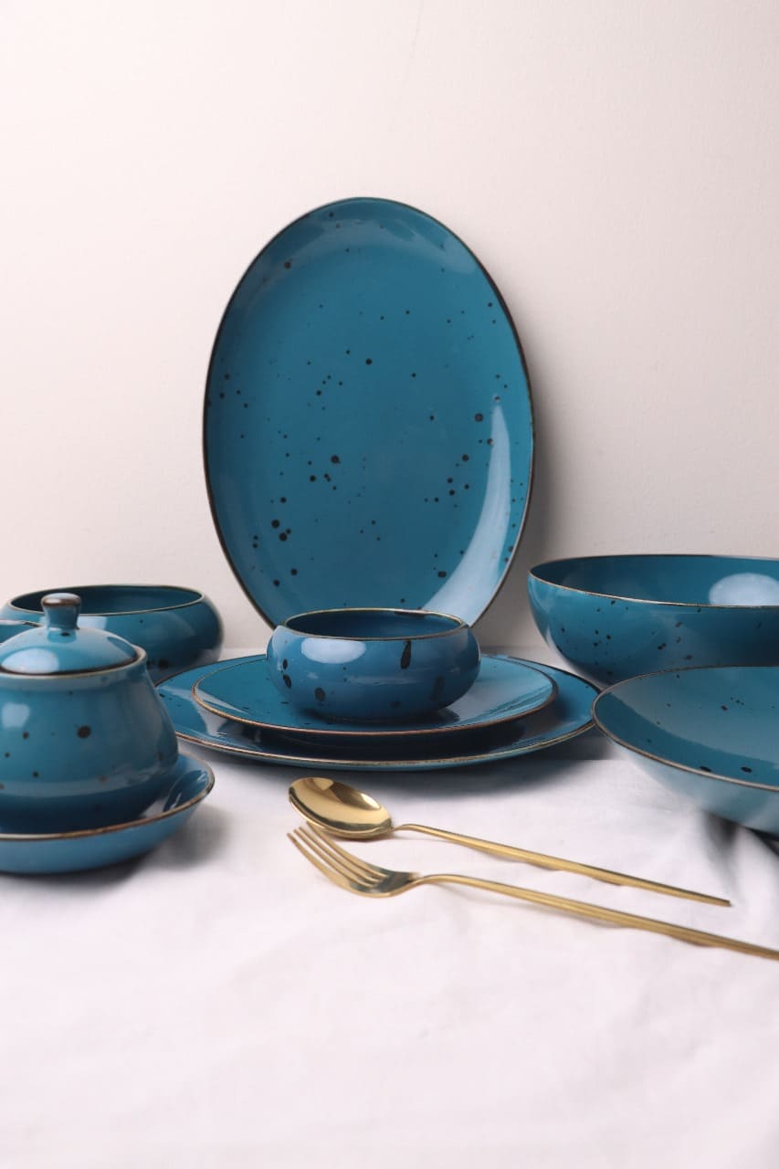 Sigma Blue 32 Pieces Dinner Set - Sigma Series