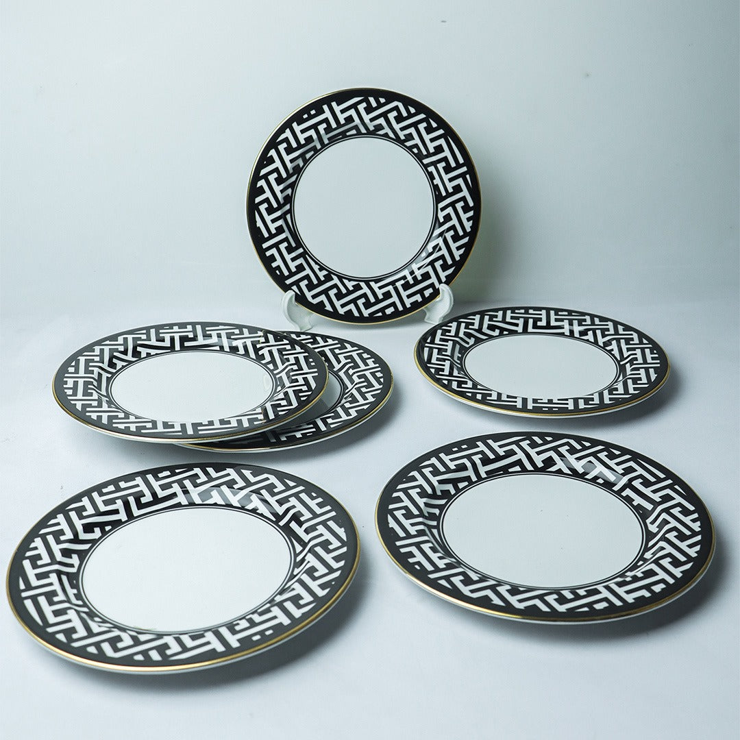 Ornate Black - 26 Pcs Dinner Set