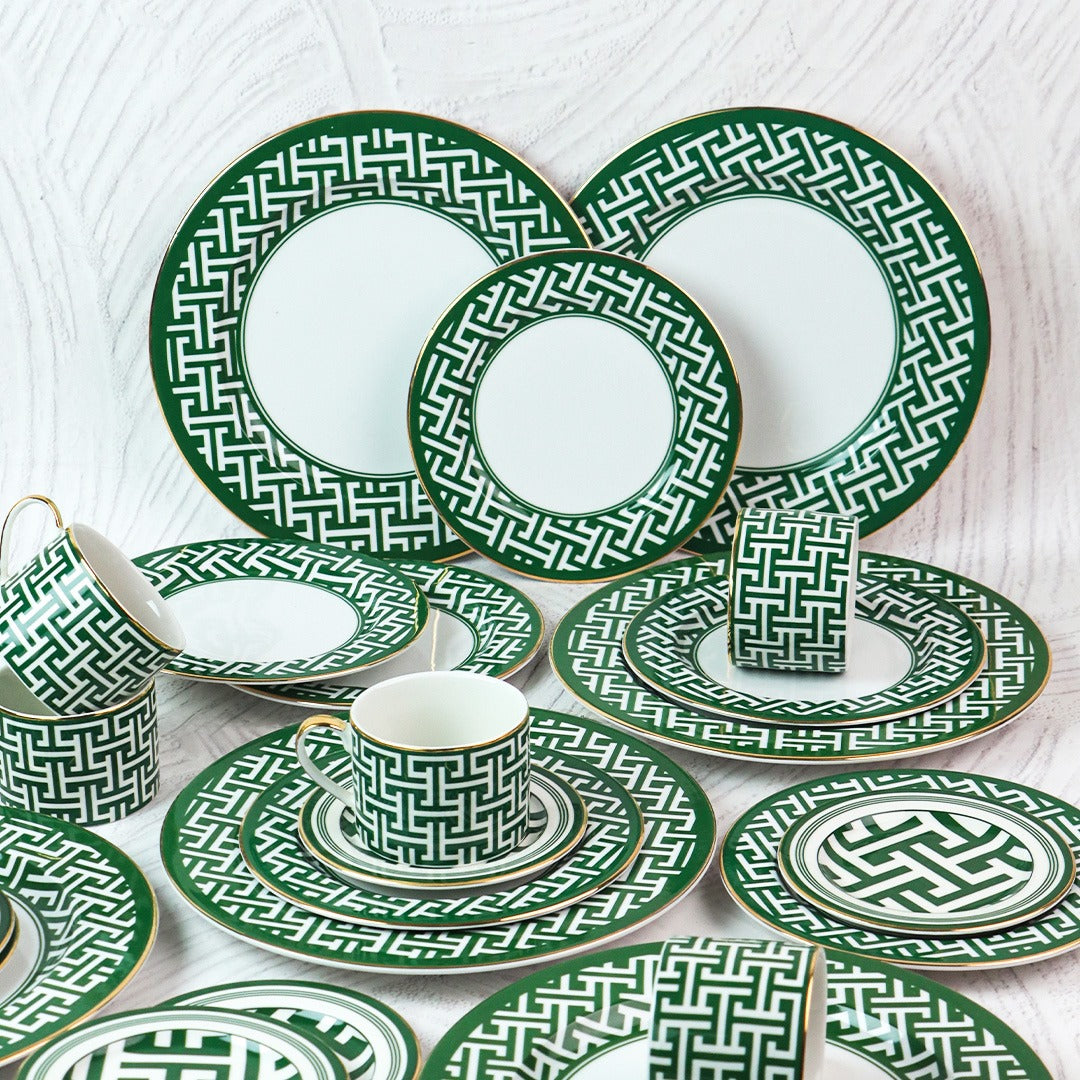 Ornate Green - 26 Pcs Dinner Set