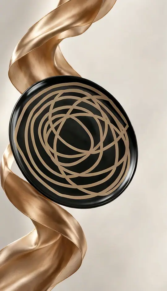 Imperfection Espresso silk and dinnerware