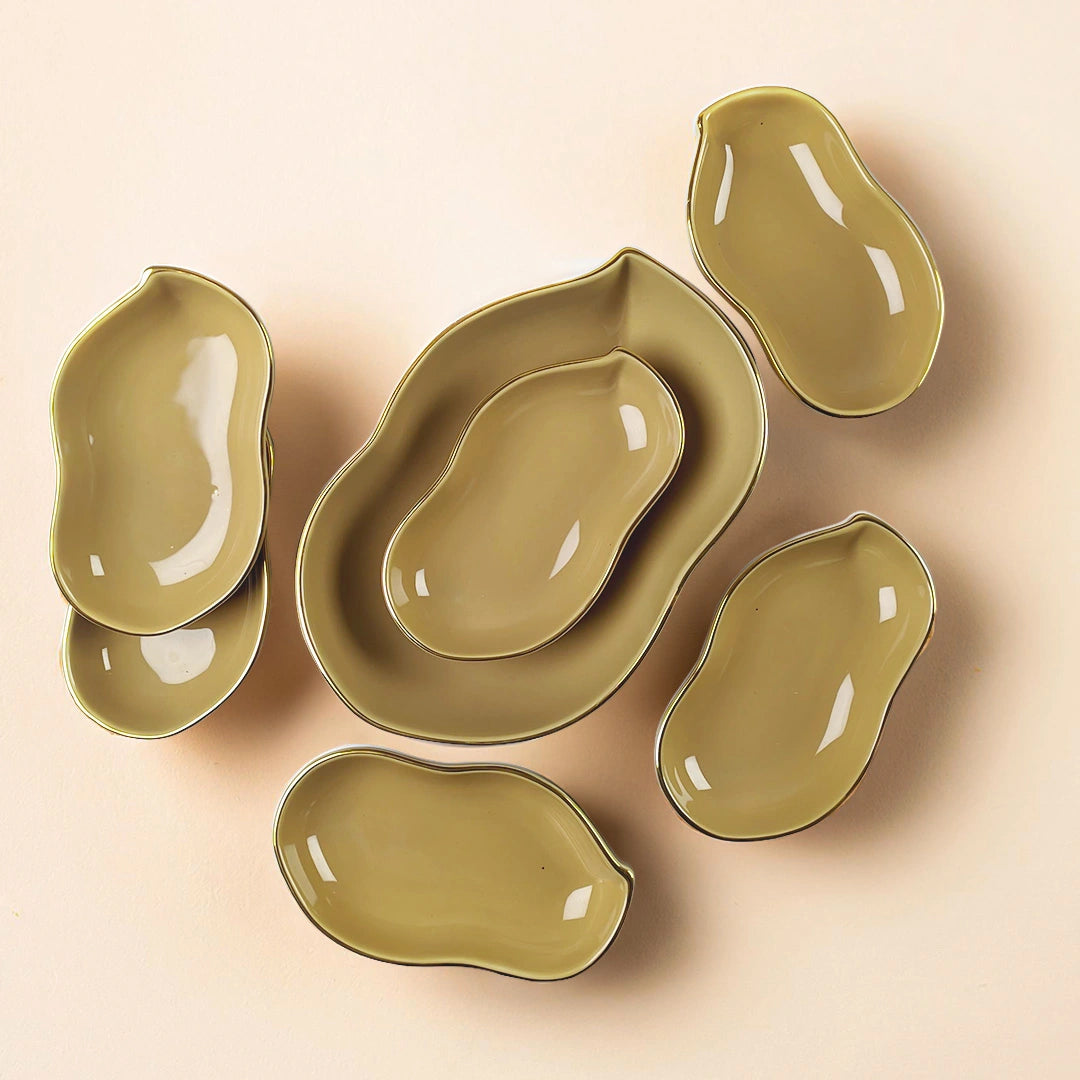 Arachis Nut Shape - 7 Pcs Dessert Set
