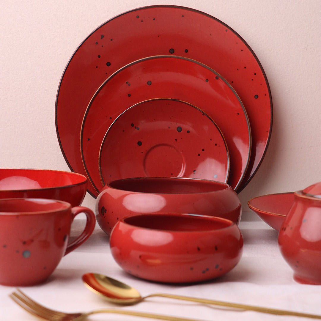Sigma Red - Exclusive 32 Pieces Dinner Set